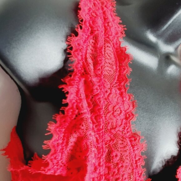 Aerie Lace Padded Red Longline Lounge Bralette M - Picture 3 of 5